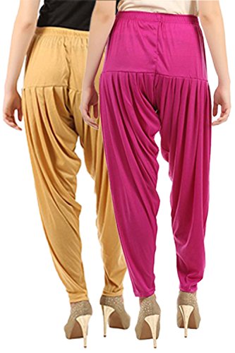 Image of Buy That Trendz Women's Relaxed Fit Viscose Dhoti Patiyala Salwar Harem Bottom Pants