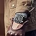 OLEVS Large Face Square Watches for Men Silver Bezel Chronograph Watches with Black Leather Strap Luxury Three Hands Watch Waterproof Calendar Easy Read Luminous Men's Quartz Watch Reloj De Hombre