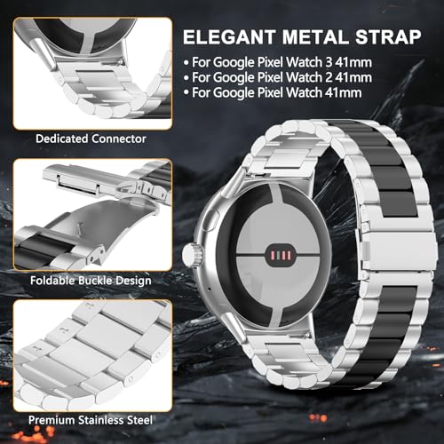 ToVioc Bracelet Compatible with Google Pixel Watch 4 41mm/3 41 mm/2/1 - Image 2