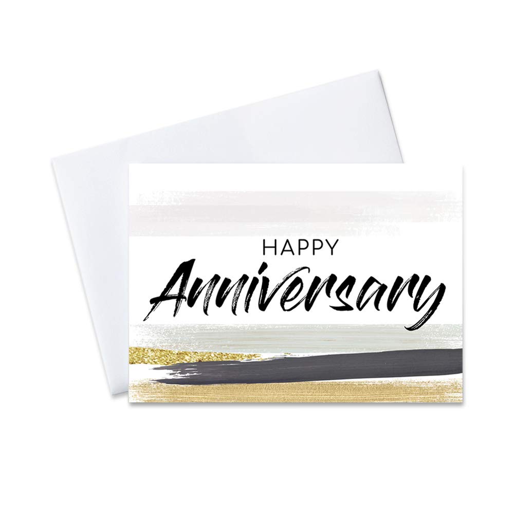 Work Anniversary Cards With Envelopes For Employees Brush Strokes Bulk |  Desertcart Seychelles, image size:1000x1000