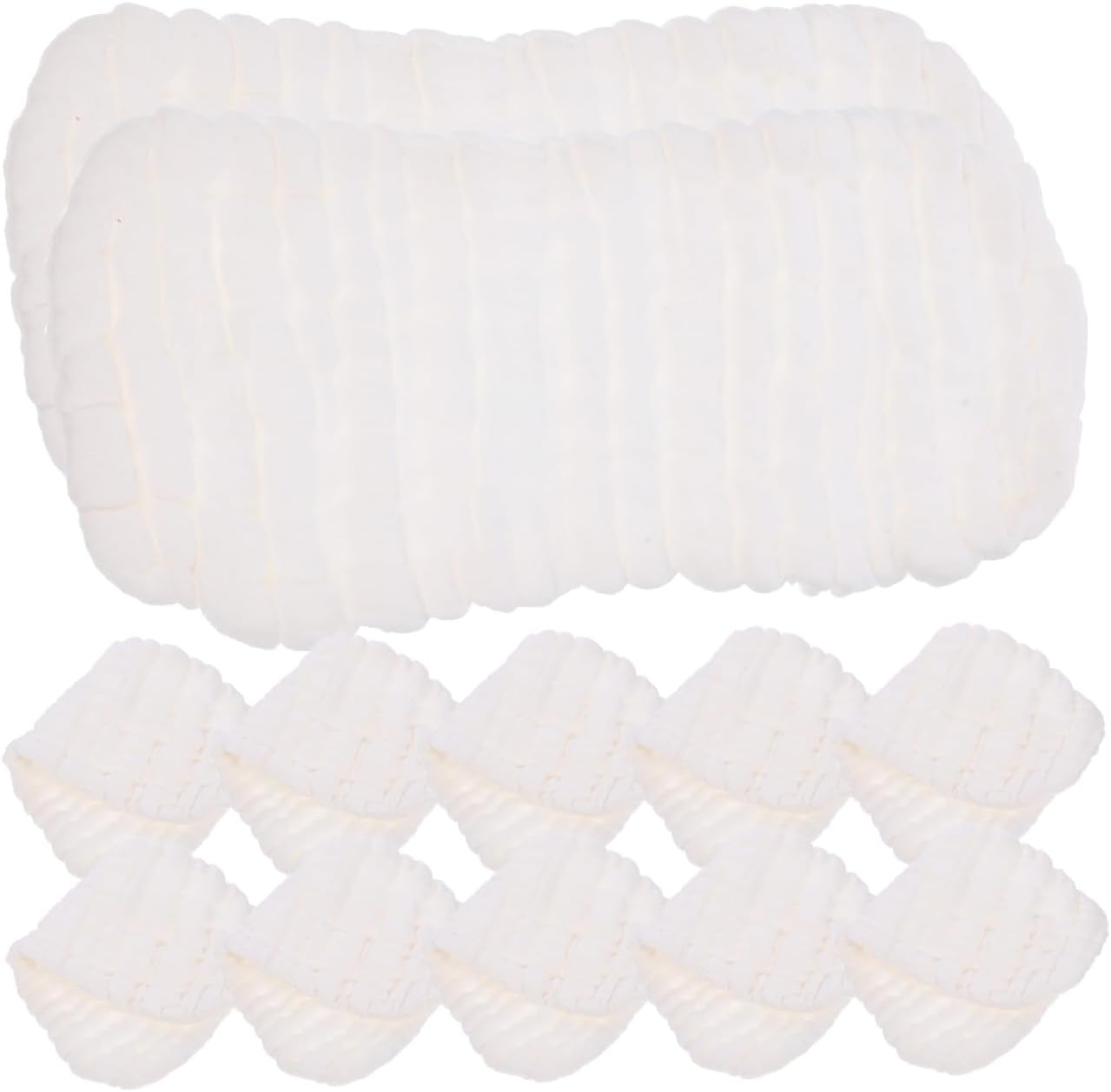 BESTonZON 10pcs Washable Cotton Diaper Liners for Soft Breathable and Moisture-Resistant for Cloth Diapers Fits Newborns