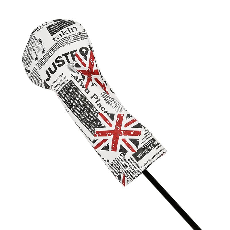 Golf Covers Driver 1 3 5 U Headcovers 4 Piece Set Union Jack Newspaper