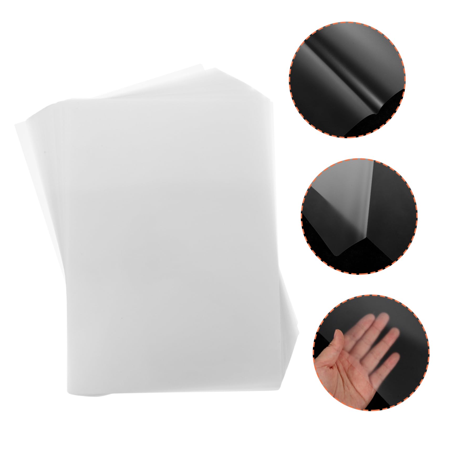 Housoutil 100piezas Papel Laminado Transparente Para Laminación Térmica Fundas De Plastificar Película De Laminación Para Fotos y