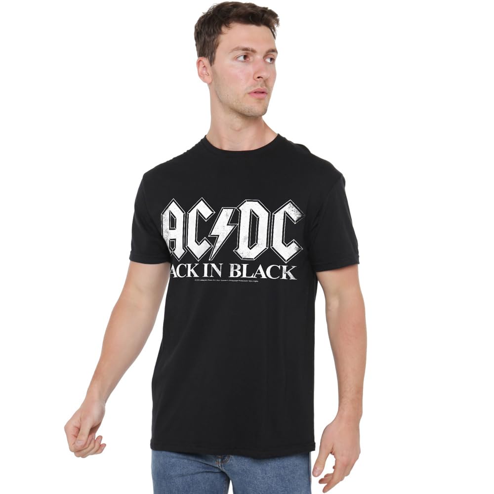 ACDC Back in, Black, Unisex T Shirt, Black, XXXXX-Large