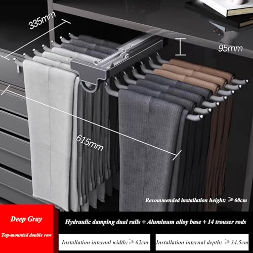 Tringle à vêtements robuste en aluminium pour éliminer le manque de place