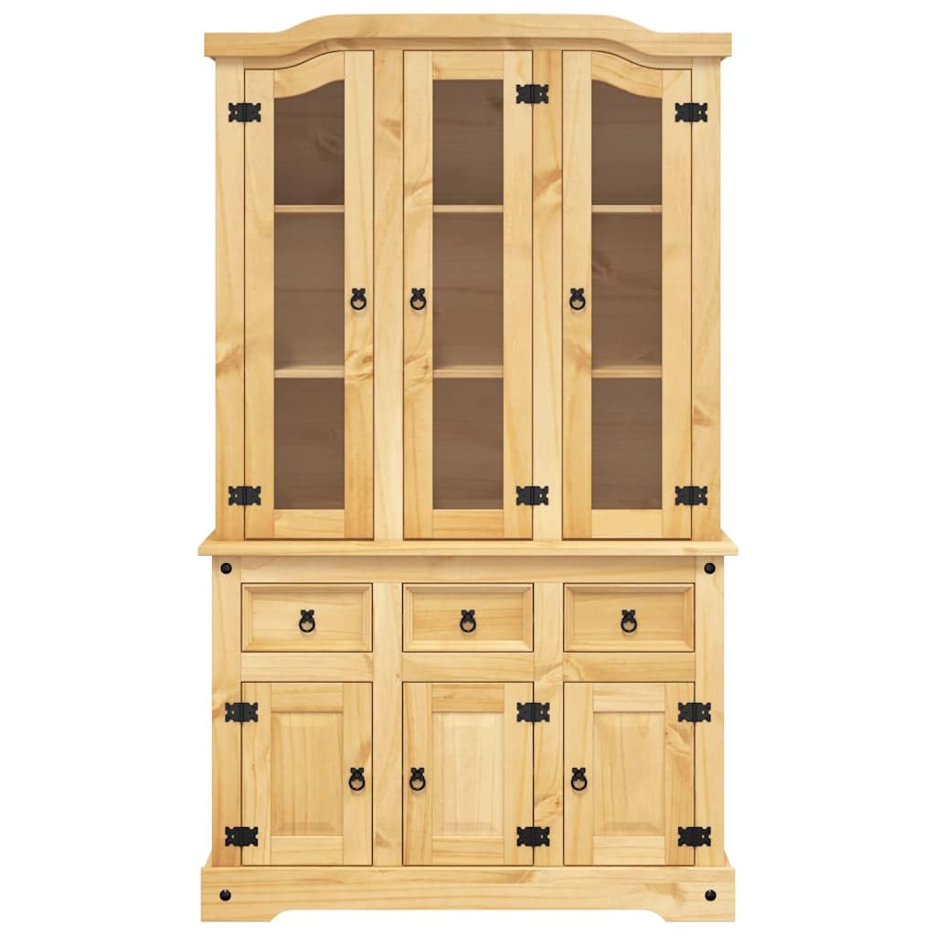 Générique Buffet Corona Marron 112x43x196 cm Bois Massif pin Mexicain,Meubles,Armoires & Meubles de Rangement,Buffets & bahuts,Brun,54.4 KG,355085