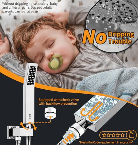 image for SR SUN RISE SRSH-D1203 12 Inches Bathroom Luxury Rain Mixer Shower Com