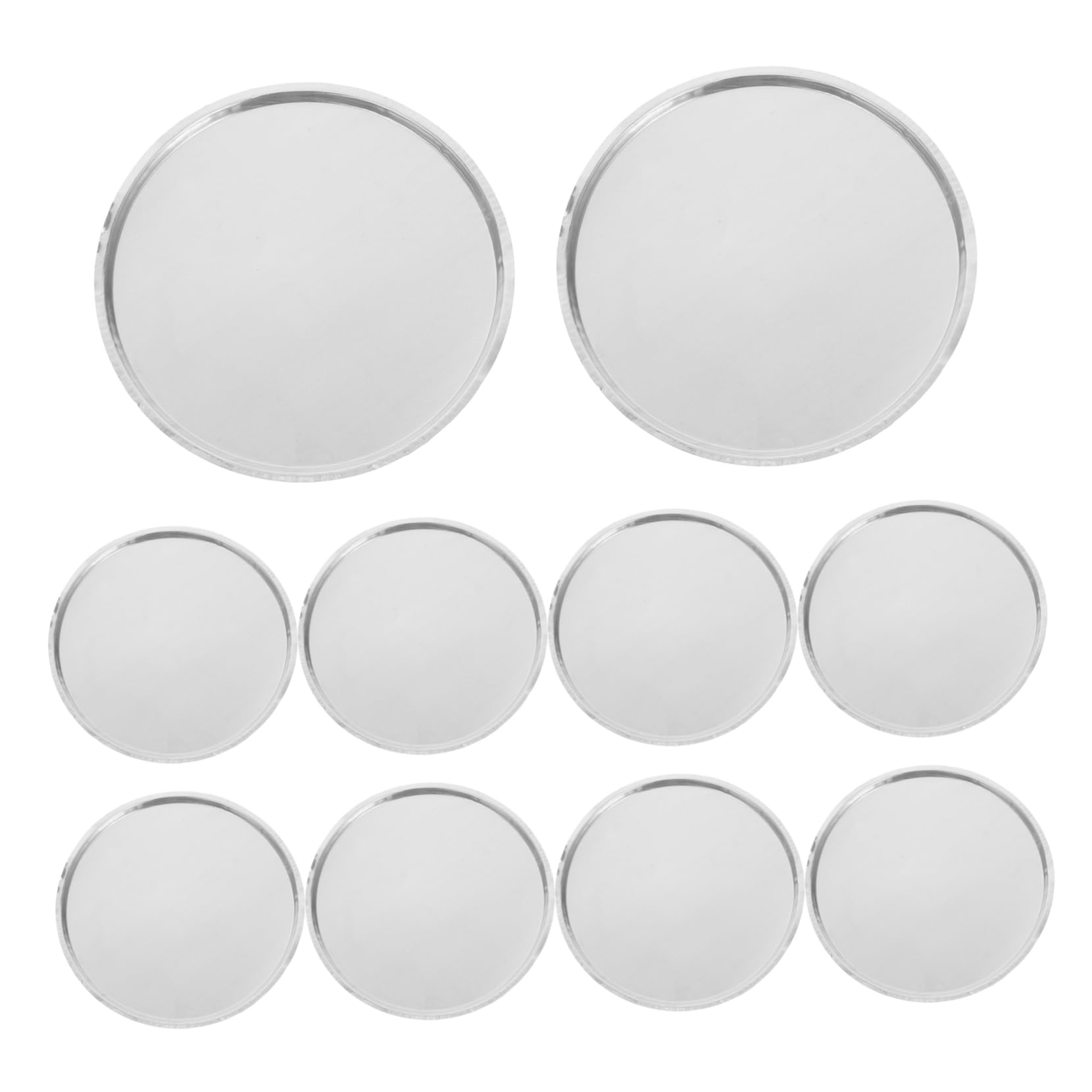 Veemoon Small Weighing Dishes 10pcs Aluminum Lab Trays Precision Weighing Plates