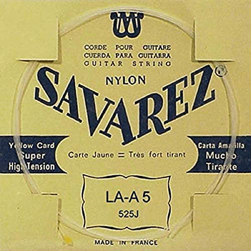 Savarez cordes pour guitare classique Traditional Concert 525J cordes simples – La5w high – approprié pour 520J - Les Beatles, Paul McCartney, John Lennon, RIngo Starr, George Harrison Savarez cordes pour guitare classique Traditional Concert 525J cordes simples - La5w high - approprié pour 520J