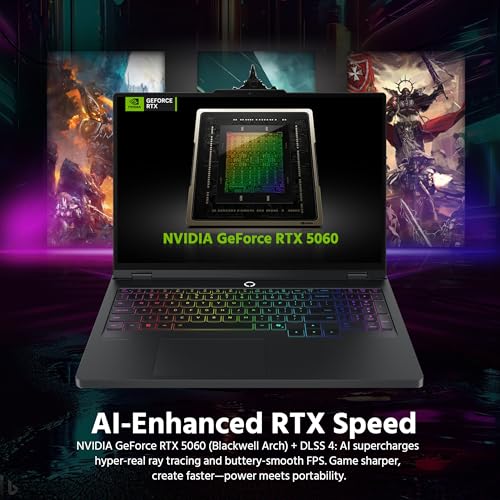 Image of Lenovo Legion Pro 5 16 inch WQXGA 165Hz Gaming Laptop, AMD Ryzen 7 8745HX, GeForce RTX 5060 8GB GDDR7, 64GB DDR5, 3TB Storage (2TB SSD&1TB Docking Station), 24-Zone RGB Backlit Keyboard, Win 11 Pro, Black