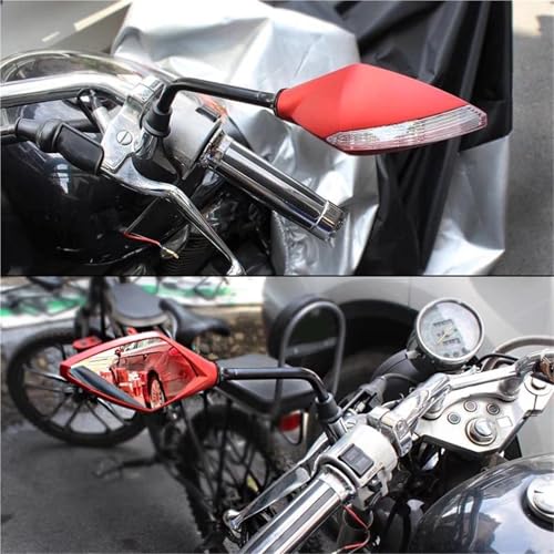 Espejo retrovisor universal para motocicleta para evitar puntos ciegos con rosca 8 10mm 7