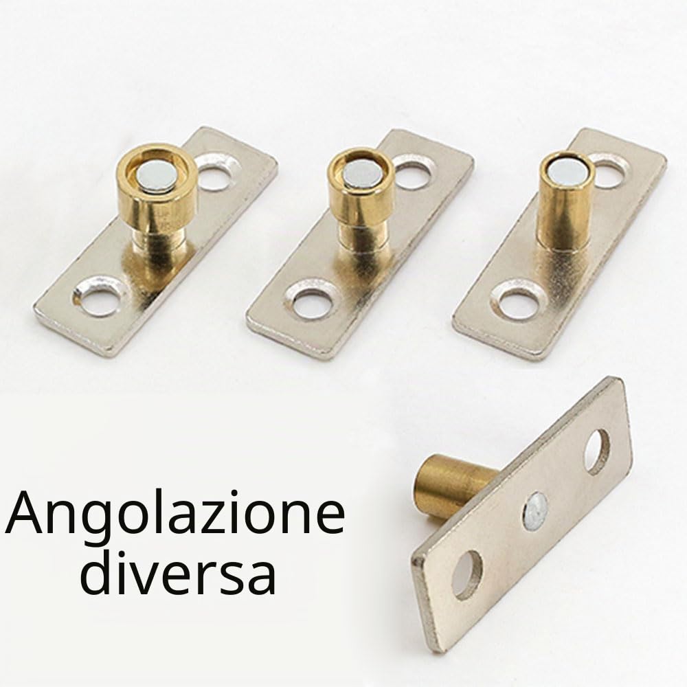 Guida a rullo per porta scorrevole fienile, 4 pezzi in metallo per fermagli per porte scorrevoli in vetro e armadi - Diametro 12 mm