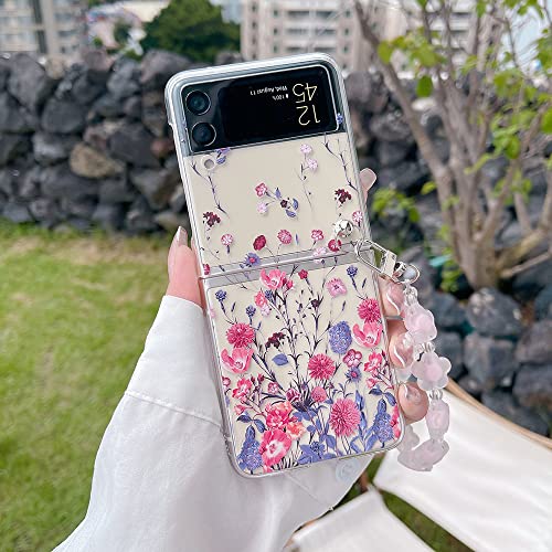 Coque Samsung Z Flip 4 fleurie antichoc pour éviter les chutes du quotidien