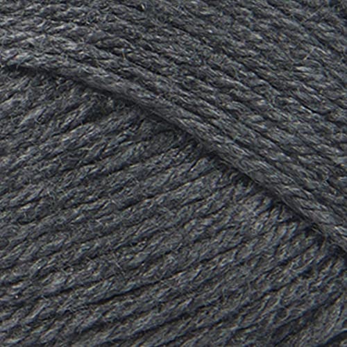 Image of Lion Brand Yarn Basic Stitch Anti-Pilling Yarn for Crocheting, Knitting, and Crafts, Charcoal Heather, 3 Pack