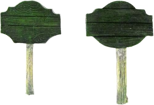 Miniatura 2 de Treasure Gurus - Juego de 2 carteles de bienvenida a mi jardín Believe, accesorio de hada, adorno para casa de muñecas al aire libre