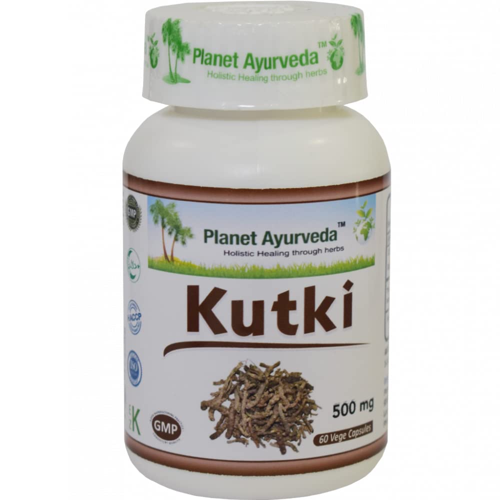 Planet Ayurveda Kutki 60 Veg Capsules (Pack of 1), 500 MG Each with Extract - Liver Detox (B0B7F27H27) Amazon Price History, Amazon Price Tracker