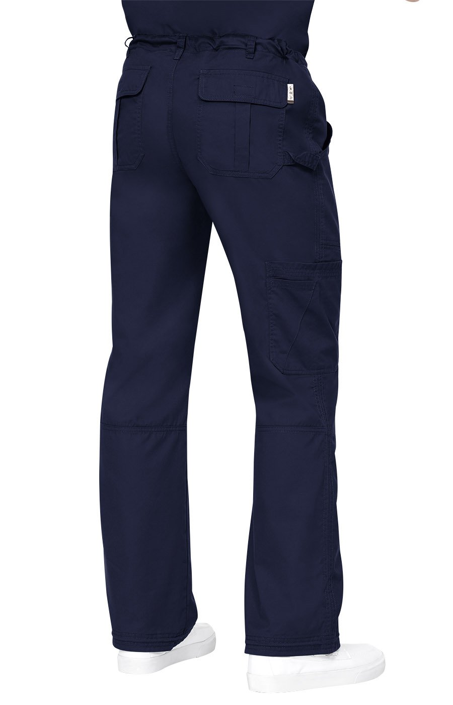 KOI James Elastic - Pantalones quirúrgicos para Hombre con Cremallera y cordón en la Cintura