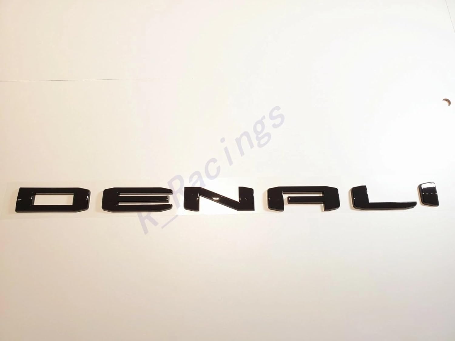 6Pcs Kit Door Denali HD Rear Denali Sierra Emblems Letter Badge 3D Nameplate Compatible with 2019-2026 Sierra 1500 2500HD 3500HD 86790675 86532074 (6pcs Glossy Black)