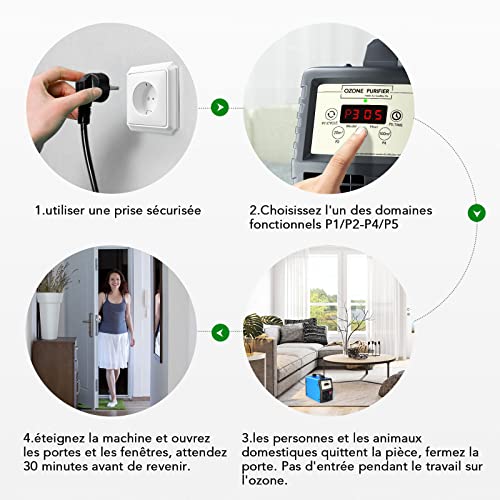 Générateur d'ozone FELLAT pour 300 m² avec minuterie intégrée