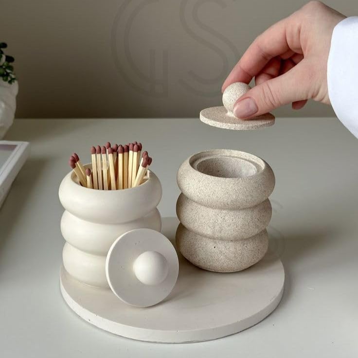 Image of Concrete Sea Shell Jar Candle | Velvet Rose Aroma | 12+Hours Burn Time | Perfect for Home Decor & Gifting (F)