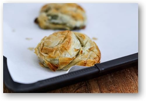 Miniatura 4 de 100 hojas de papel pergamino precortadas para hornear, papel antiadherente para hornear galletas, para horno, parrilla, freidora de aire, pan al