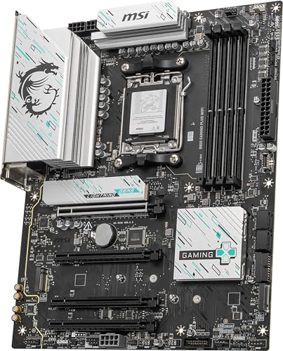 Image of MSI B850 GAMING PLUS WIFI Motherboard,ATX-Supports AMD Ryzen 9000-7000 Processors,AM5-DDR5 Memory 8200+ MT /s (OC),PCIe 5.0x16 & 4.0x16,M.2 Gen5,Wi-Fi 7,5G LAN+HIGH-SPEED DDR5 RAM 16GB (1x 16GB) Bundle