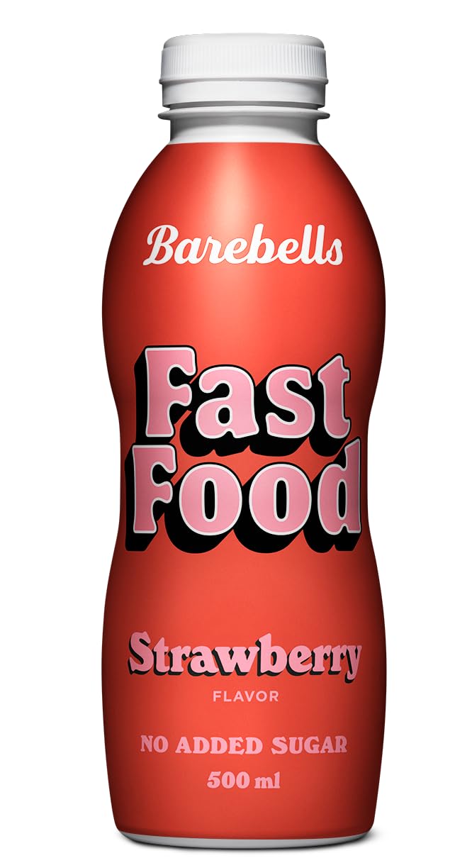 Barebells Fast Food Strawberry Milkshake 500ml – High Protein Ready-to-Drink Milkshake, Rich Strawberry Flavor, Low Sugar-image-9