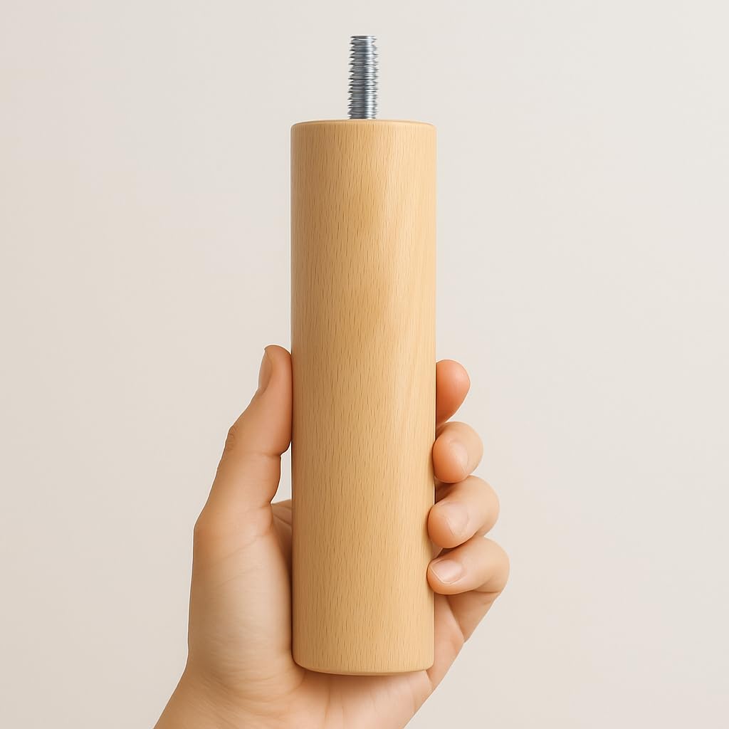 La Fabrique de Pieds The Making of Feet Set of 4 foot bed, Lacquered Wood, Clear, 25 x 6 x 6 cm