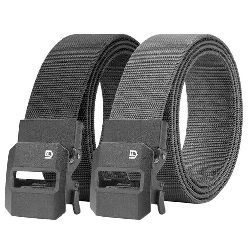 Image of FAIRWIN Ratchet Belt Men - Tactical Stretch Nylon Web Work Belts, Gift for Casual Jeans, Pants, Golf, and Everyday Use