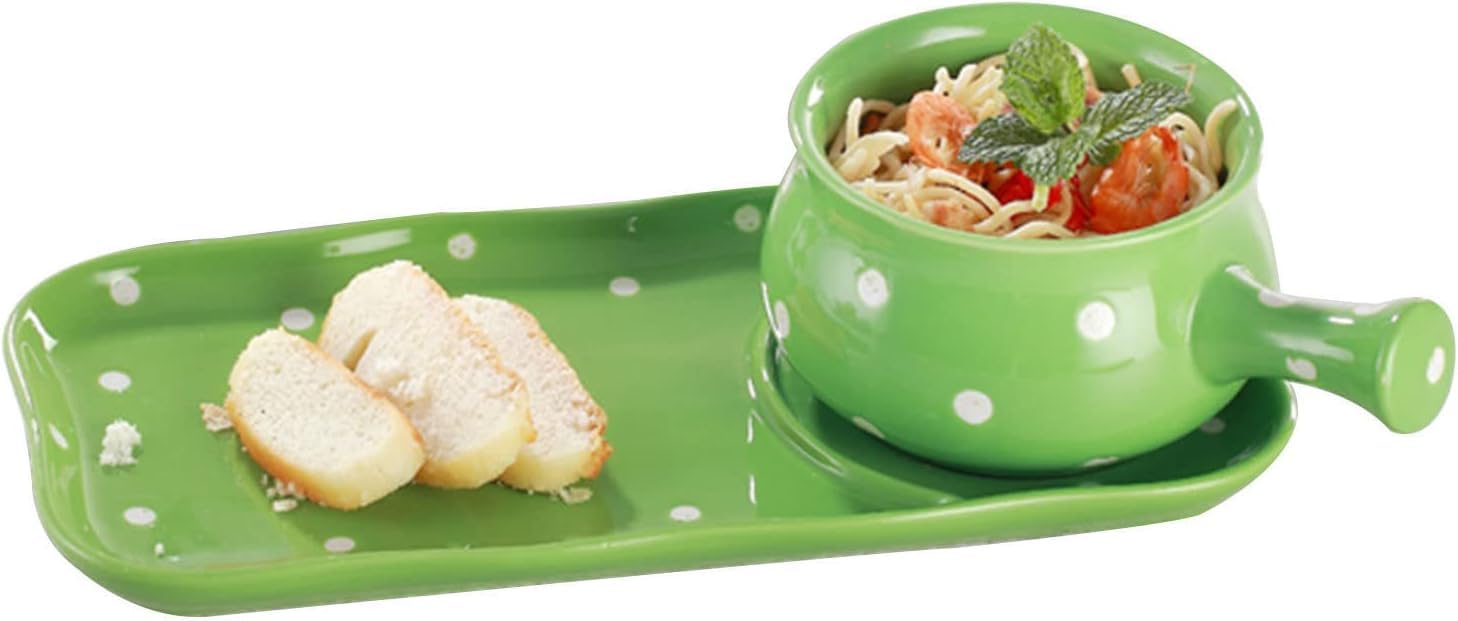 Élégant ensemble d'assiettes à dîner avec soupe et sandwich, bols à pain et support pour crackers, parfait pour le petit déjeuner et le déjeuner