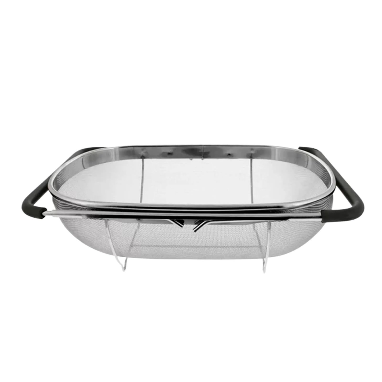 WZPTLKIBAD Stainless Steel Retractable Drain Basket, Oval Colander