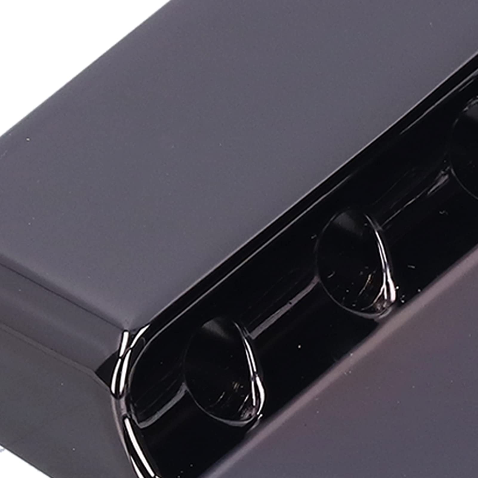 Puente de guitarra de 4 cuerdas de puente fijo de cola rígida de aleación de acero inoxidable para reparación de actualización de bajo eléctrico negro 98,5 x 75 mm