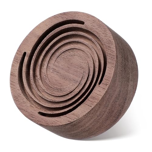 Difusor aromático eléctrico de madera natural compacto y portátil