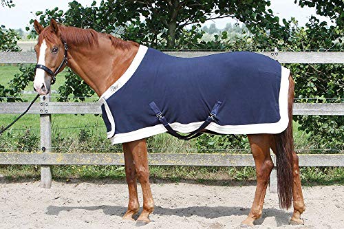 Harry's Horse 32200086-05195cm Fleecedeken Prunkmodel met buikplaat, L, zwart - Afbeelding 3