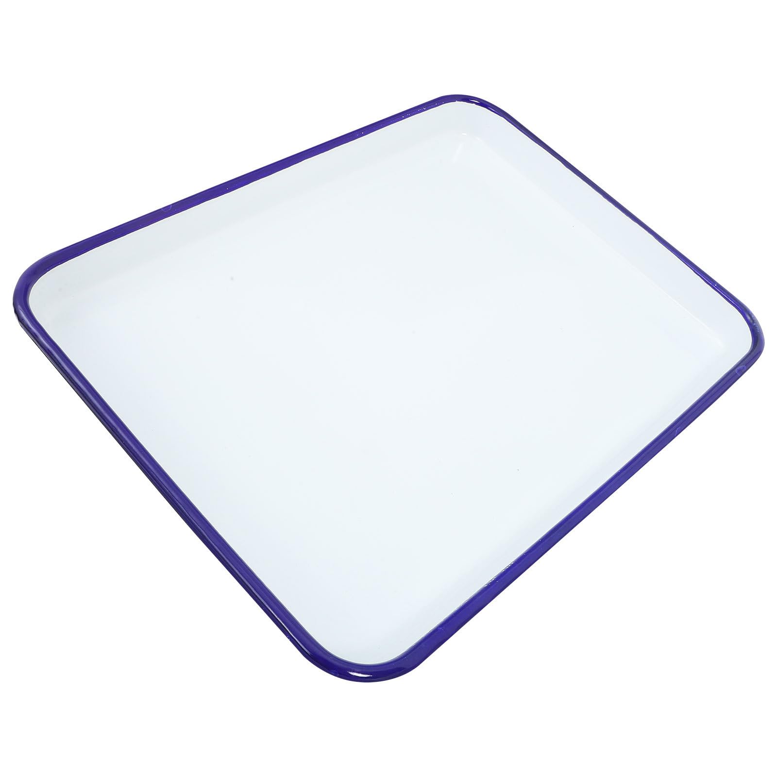Plateau de Service Émaillé Anti-Tache et Facile à Nettoyer pour Plat Charcuterie