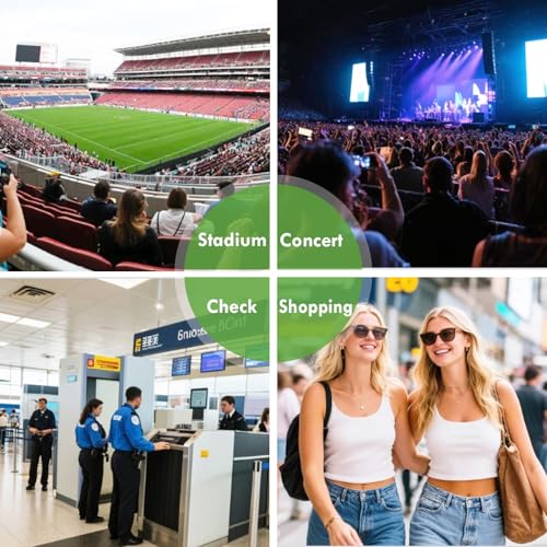 Image of Clear Wristlet Stadium Approved Clear Bag Wallet Transparent Purse for Concerts Sports Events