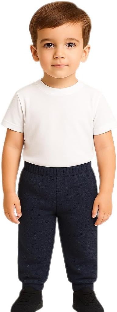 Calça Moletinho/moletom Infantil 100% Algodão, leve, meninos e meninas de 1 a 8 Anos