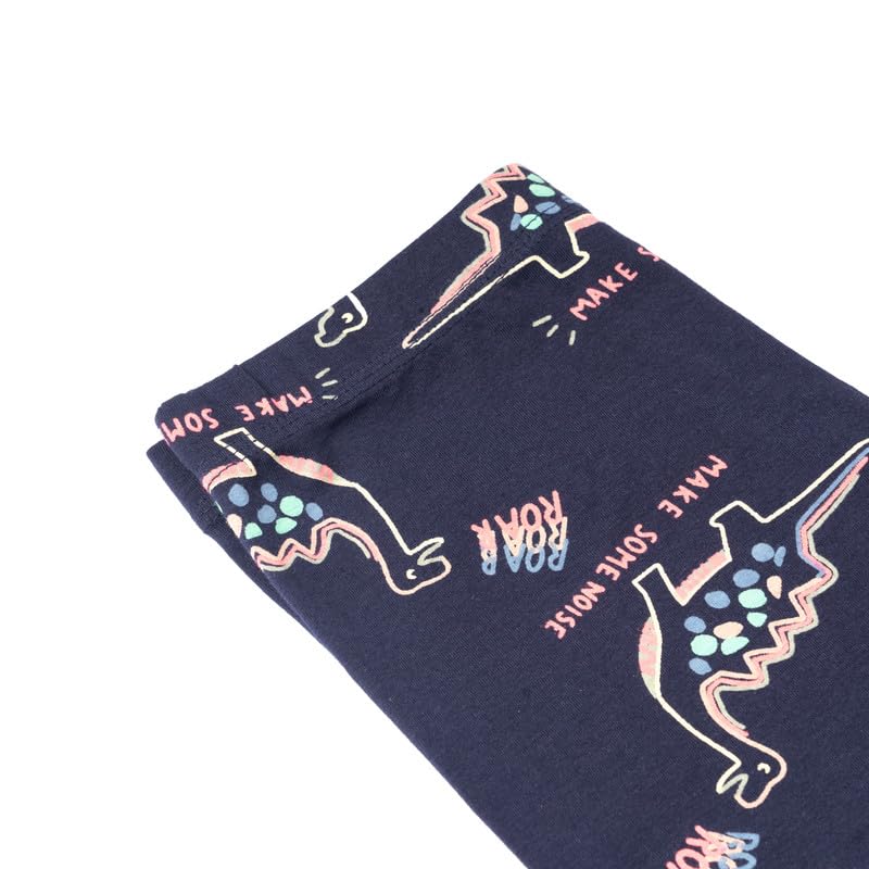 Image of ARIEL Cotton Printed Non-Transparent Regular Fit Ankle Length Leggings for Girls