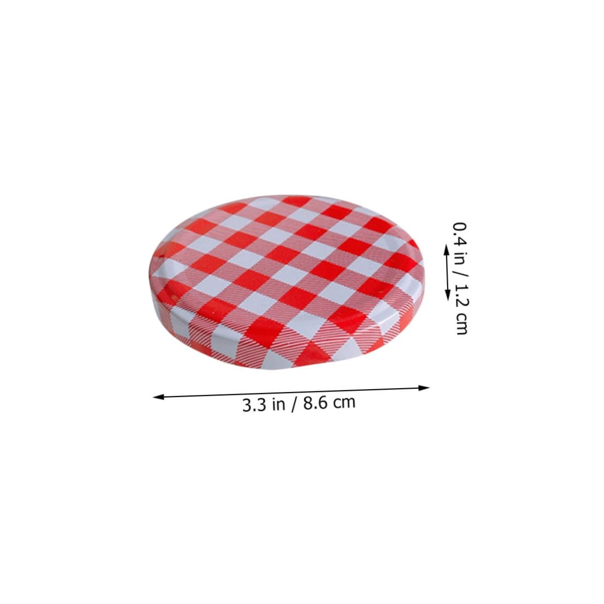 IMIKEYA 40pezzi Coperchi Per Barattoli Di Vetro Pz in Metallo Riutilizzabili Guarnizione Interna Per Conservare Marmellate Frutta e Verdura