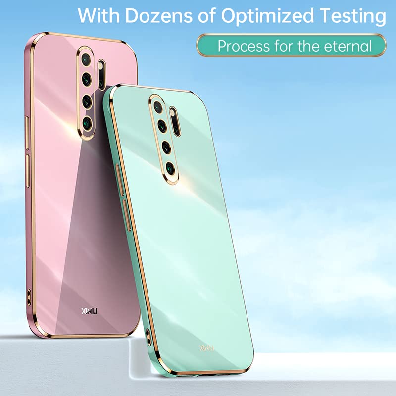 WBWONE Cover TPU Rosa Con Bordo Dorato Per Xiaomi Redmi Note 12 Pro 5G