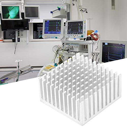 Wakects Disipador de Calor de Aluminio, Disipación de Calor Eficiente, Enfriamiento Maximizado, Diseño Liviano, Establo, 5 Piezas para LED, Jugador, Enrutador, Seguridad (SILVER)