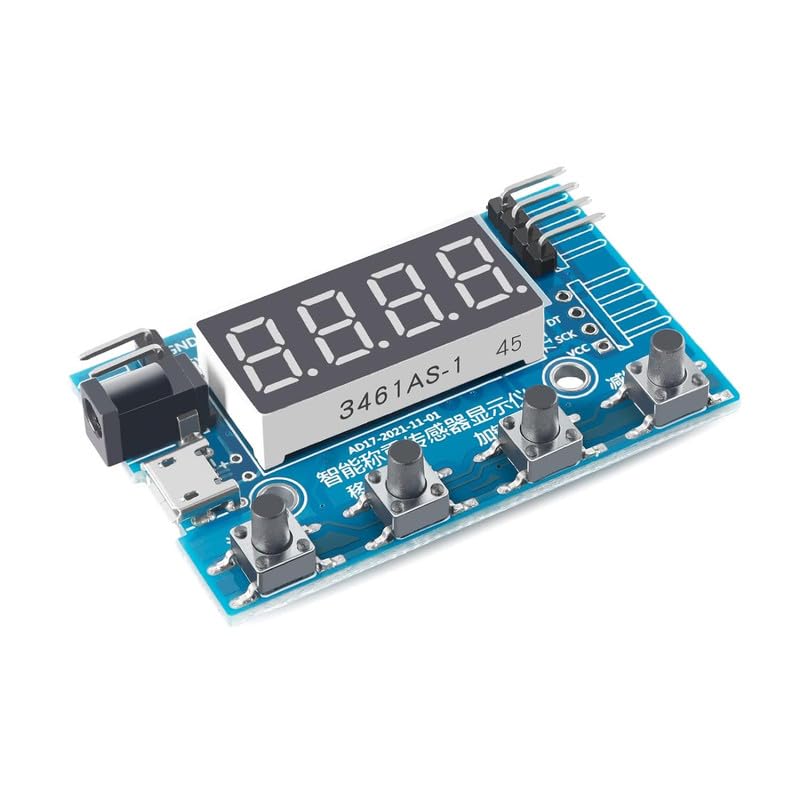 IDUINO HX711 Digital Load Cell Module, Weight Sensor A/D Module with Display 24 Bit Weighing Scale Smart Aerduino Load Cell Aerduino Display/for Aerduino (B0D8G6TJVK) Amazon Price History, Amazon Price Tracker