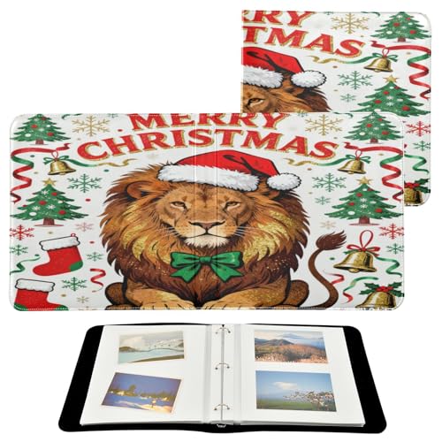 Álbum de fotos con texto en inglés 'Merry Christmas', páginas autoadhesivas de 10 x 18 cm