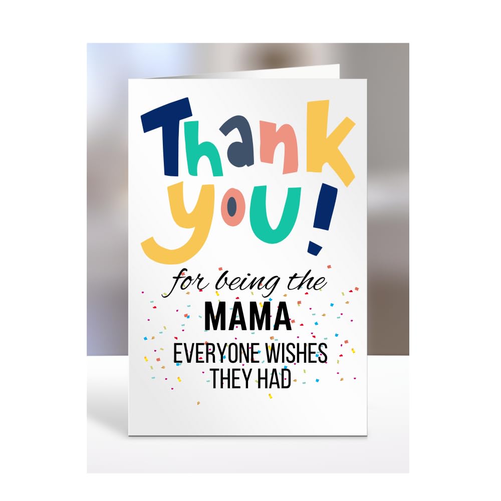 Card for Mama, Birthday Gifts for Men or Women, Him, Her, Presents for Christmas, Thank You for Being The Mama everyone wishes they had, Appreciation, A5-90_128 — image 1