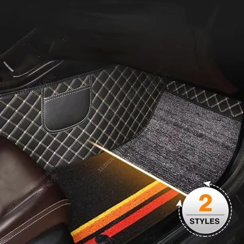 Tapis de sol Alfa Romeo Stelvio en cuir de luxe et sur mesure - 5