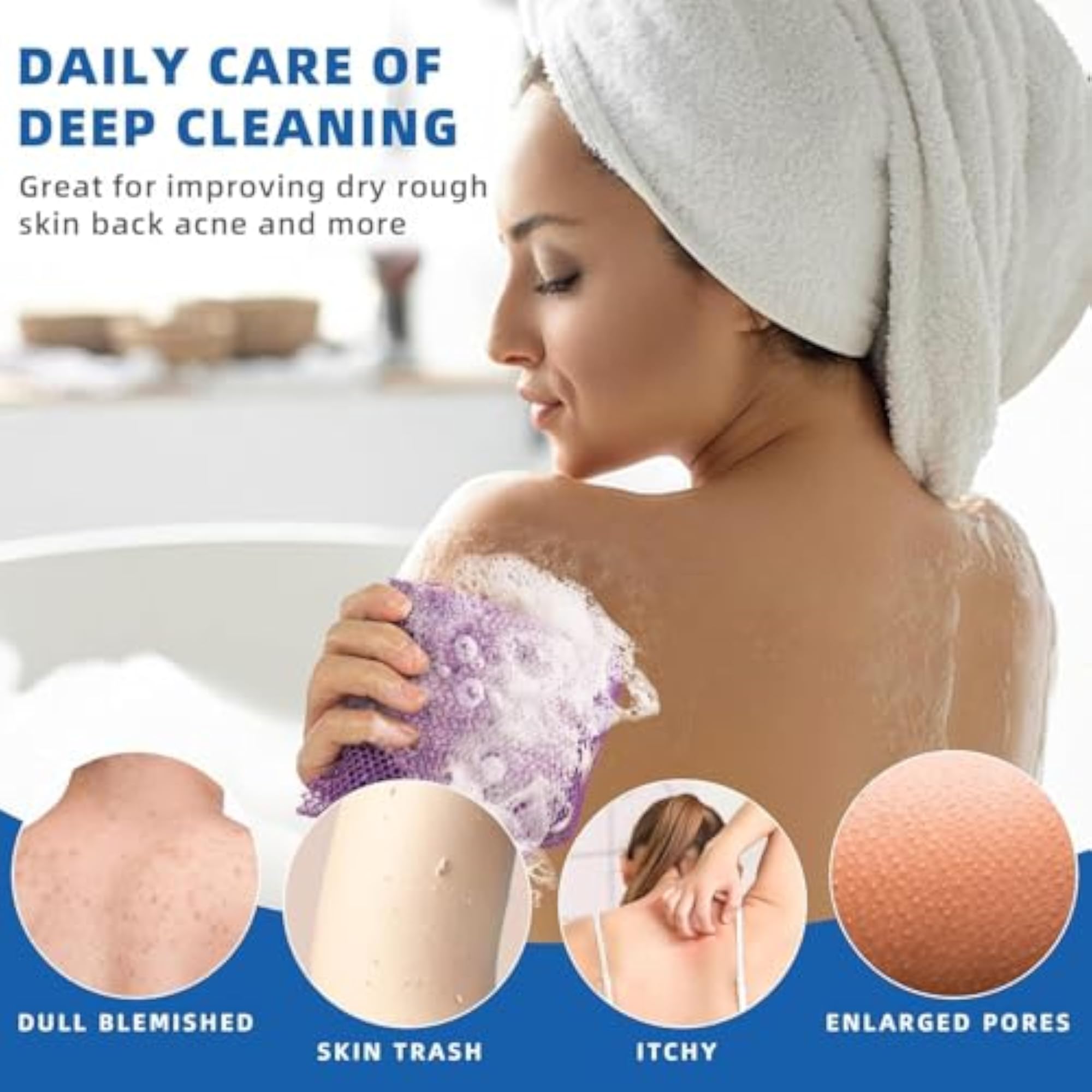 African Net Bath Sponge & Loofah Scrubber