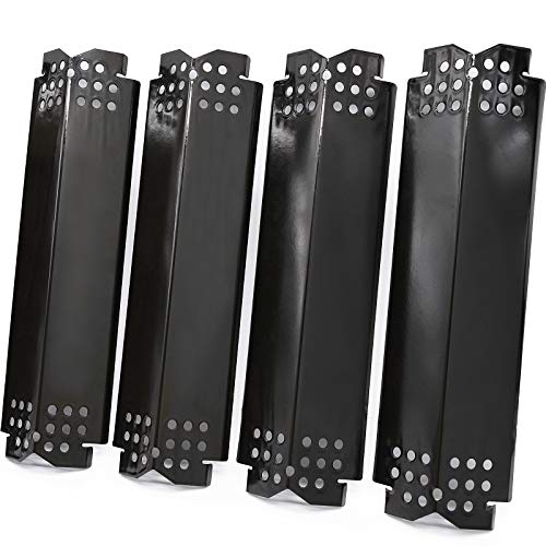 Flame Tamers Replacement for Nexgrill 720-0830H Grill, 4 Pack Grill Heat Plates Heat Shiels Burner Covers for Nexgrill 720-0830H Home Depot, Nexgrill 720-0864 720-0864M Grills, Porcelain Steel