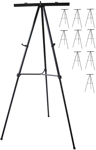 Miniatura 7 de Caballete de presentaciones de aluminio, ligero, plegable, Plateado