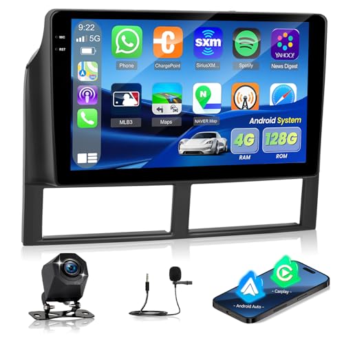 NHOPEEW Autoradio 4+128G pour Jeep Grand Cherokee WJ 1998-2004 avec Carplay sans Fil et Android Auto - Écran incell 9 Pouces Prise en Charge WiFi GPS...