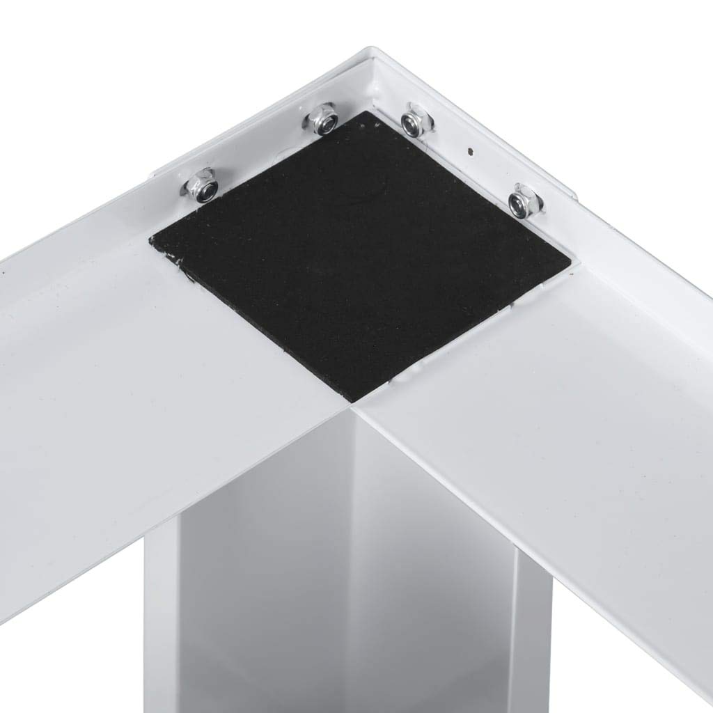 Tidyard Untergestell für Wasch- und Trockenmaschine mit Schubladen Weiß 127 x 54,5 x 32,5 cm